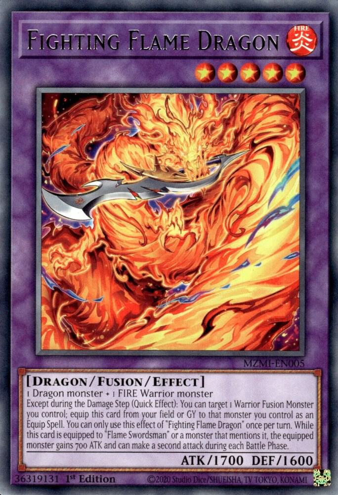 Fighting Flame Dragon MZMI-EN005 (Maze of Millennia)  - 1st Edition