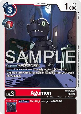 Agumon (EX10-006)  Uncommon - Sinister Order