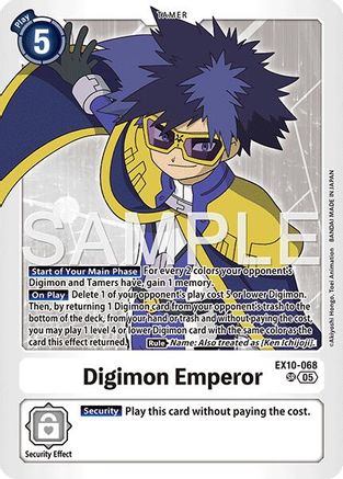 Digimon Emperor (EX10-068) Foil Super Rare - Sinister Order