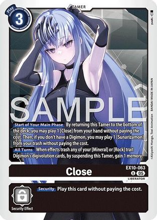 Close (EX10-063)  Uncommon - Sinister Order