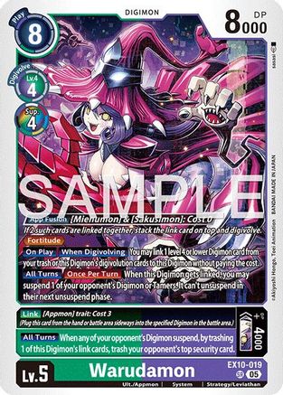 Warudamon (EX10-019) Foil Super Rare - Sinister Order