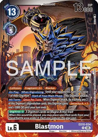 Blastmon (EX10-034) Foil Rare - Sinister Order