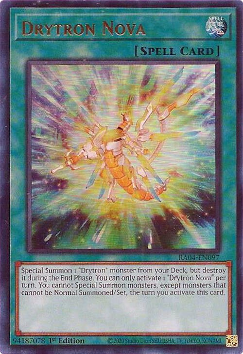Drytron Nova UR RA04-EN097 (Quarter Century Stampede)  - 1st Edition