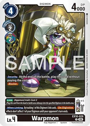 Warpmon (EX10-029)  Common - Sinister Order
