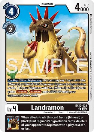Landramon (EX10-028)  Common - Sinister Order