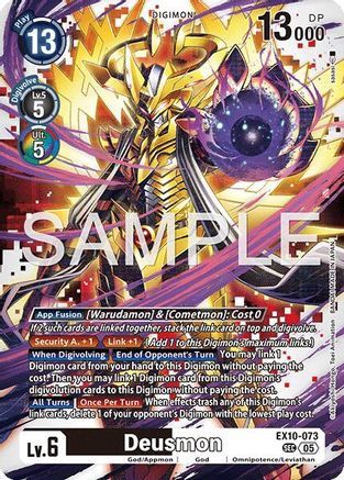 Deusmon (EX10-073) Foil Secret Rare - Sinister Order