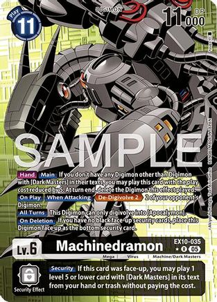 Machinedramon (Alternate Art) (EX10-035) Foil Rare - Sinister Order