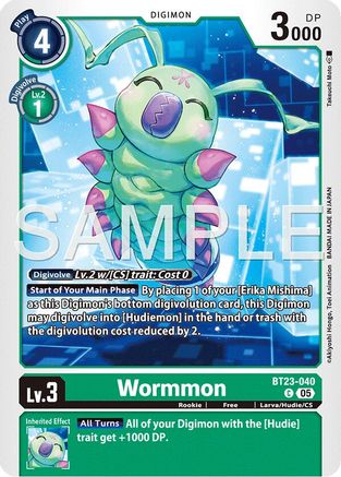 Wormmon (BT23-040)  Common - Hackers' Slumber