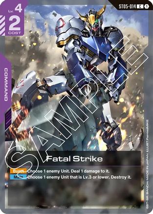 Fatal Strike (ST05-014) -  - Starter Deck 05: Iron Bloom