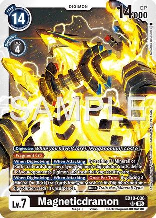Magneticdramon (EX10-036) Foil Super Rare - Sinister Order