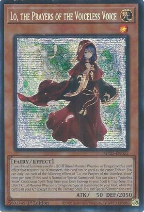Lo, the Prayers of the Voiceless Voice (MP25-EN052) - Prismatic Secret Rare - 2025 Mega-Pack