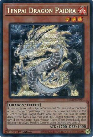 Tenpai Dragon Paidra (MP25-EN064) - Prismatic Secret Rare - 2025 Mega-Pack