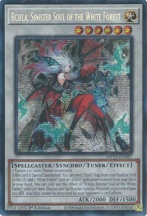 Rciela, Sinister Soul of the White Forest (MP25-EN087) - Prismatic Secret Rare - 2025 Mega-Pack