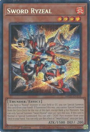 Sword Ryzeal (MP25-EN118) - Prismatic Secret Rare - 2025 Mega-Pack