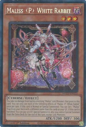 Maliss P White Rabbit (MP25-EN122) - Prismatic Secret Rare - 2025 Mega-Pack