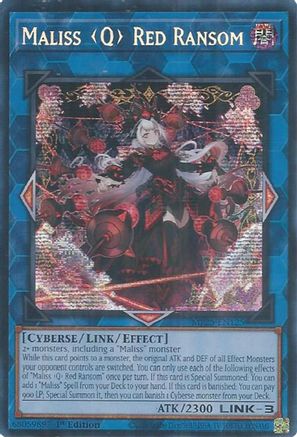 Maliss Q Red Ransom (MP25-EN125) - Prismatic Secret Rare - 2025 Mega-Pack
