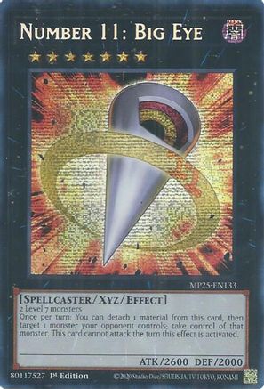 Number 11: Big Eye (MP25-EN133) - Prismatic Secret Rare - 2025 Mega-Pack