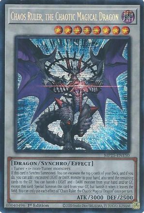 Chaos Ruler, the Chaotic Magical Dragon (MP25-EN150) - Prismatic Secret Rare - 2025 Mega-Pack