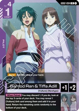 Garrod Ran & Tiffa Adill (GD02-094) - Holofoil - Dual Impact