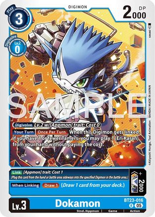 Dokamon (BT23-016) Foil Rare - Hackers' Slumber