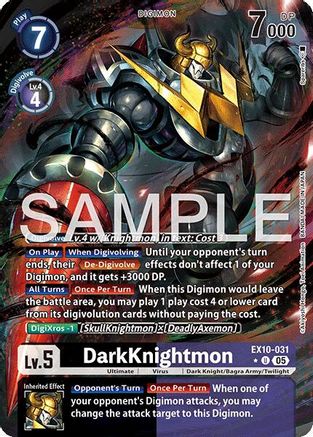 DarkKnightmon (Alternate Art) (EX10-031) Foil Uncommon - Sinister Order