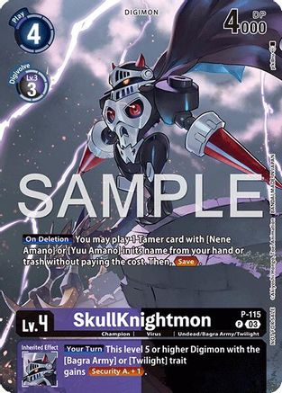 SkullKnightmon - P-115 (Sinister Order Legend Pack) (P-115) Foil Promo - Digimon Promotion Cards