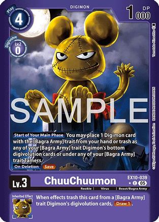 ChuuChuumon (Limited Foil) (EX10-039) Foil Common - Sinister Order