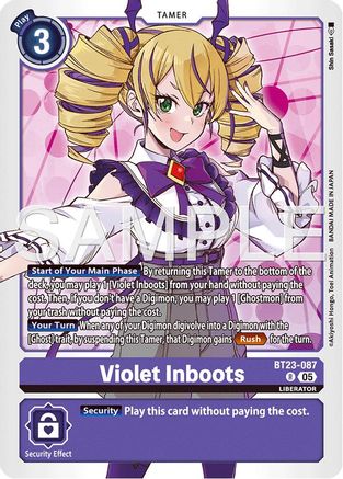 Violet Inboots (BT23-087) Foil Rare - Hackers' Slumber