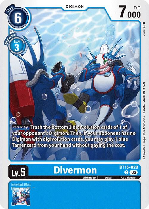Divermon BT15-028 C (Exceed Apocalypse) 