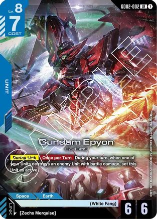 Gundam Epyon (GD02-002) - Holofoil - Dual Impact