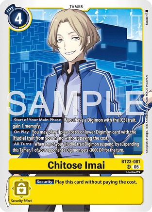 Chitose Imai (BT23-081) Foil Super Rare - Hackers' Slumber