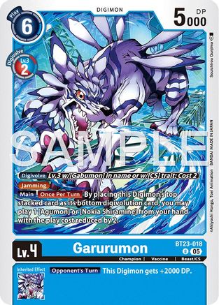 Garurumon (BT23-018)  Uncommon - Hackers' Slumber