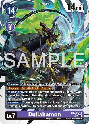 Dullahamon (BT23-071) Foil Super Rare - Hackers' Slumber