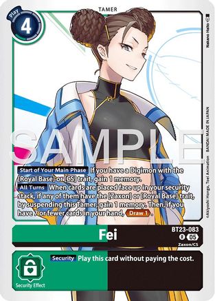 Fei (BT23-083) Foil Rare - Hackers' Slumber