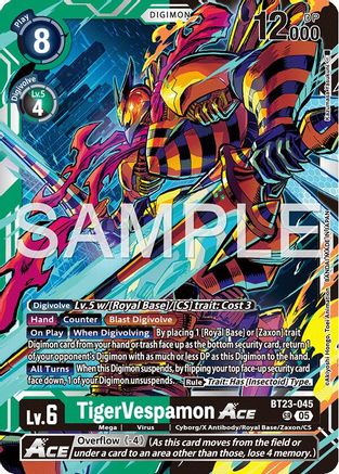 TigerVespamon ACE (BT23-045) Foil Super Rare - Hackers' Slumber