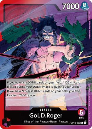 Gol.D.Roger (003) (OP13-003) - Normal Leader - Carrying On His Will