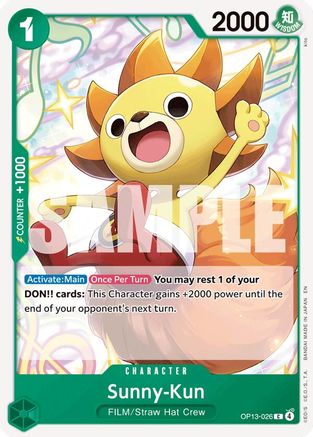Sunny-Kun (OP13-026) - Normal Common - Carrying On His Will