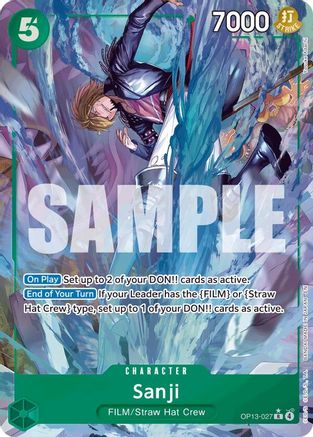 Sanji (Alternate Art) (OP13-027) - Foil Rare - Carrying On His Will