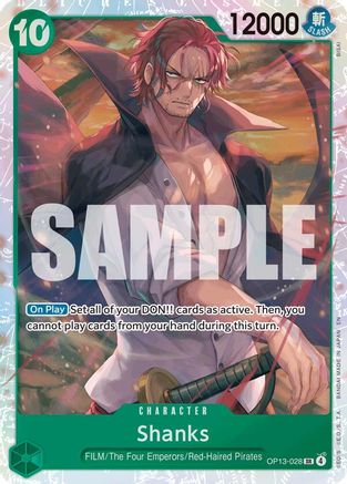 Shanks (028) (OP13-028) - Foil Super Rare - Carrying On His Will