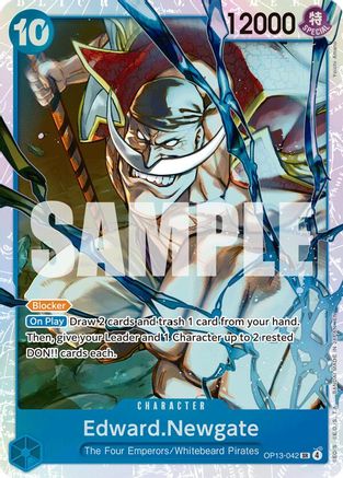 Edward.Newgate (OP13-042) - Foil Super Rare - Carrying On His Will