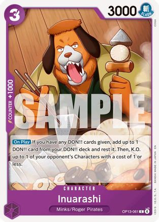 Inuarashi (OP13-061) - Normal Common - Carrying On His Will