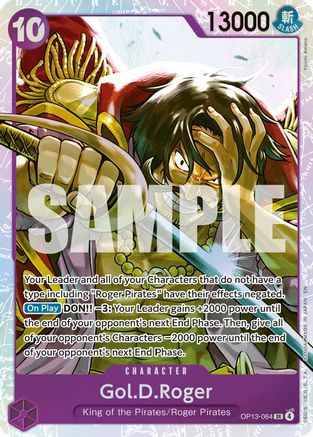 Gol.D.Roger (064) (OP13-064) - Foil Super Rare - Carrying On His Will
