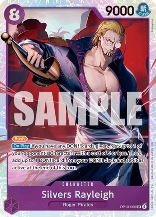 Silvers Rayleigh (OP13-066) - Foil Super Rare - Carrying On His Will