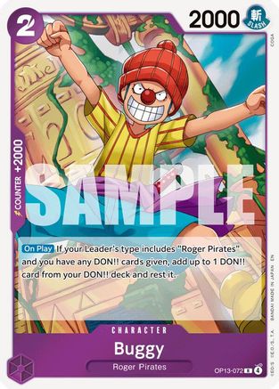 Buggy (OP13-072) - Foil Rare - Carrying On His Will