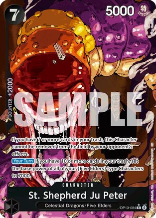 St. Shepherd Ju Peter (Alternate Art) (OP13-084) - Foil Rare - Carrying On His Will