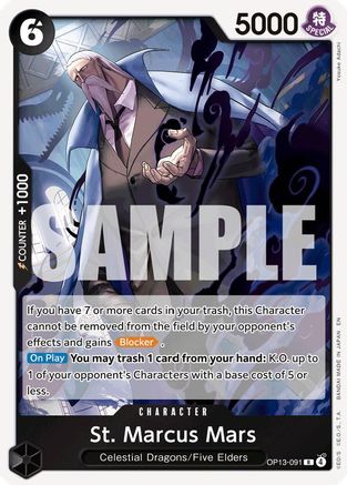 St. Marcus Mars (OP13-091) - Foil Rare - Carrying On His Will