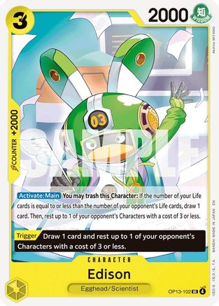 Edison (OP13-102) - Normal Uncommon - Carrying On His Will