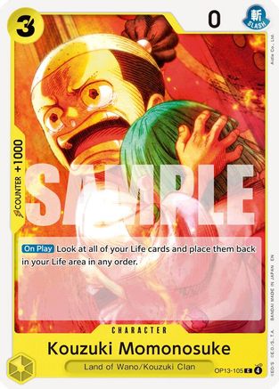 Kouzuki Momonosuke (OP13-105) - Normal Common - Carrying On His Will