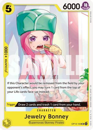 Jewelry Bonney (109) (OP13-109) - Normal Uncommon - Carrying On His Will