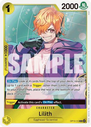Lilith (OP13-113) - Foil Rare - Carrying On His Will